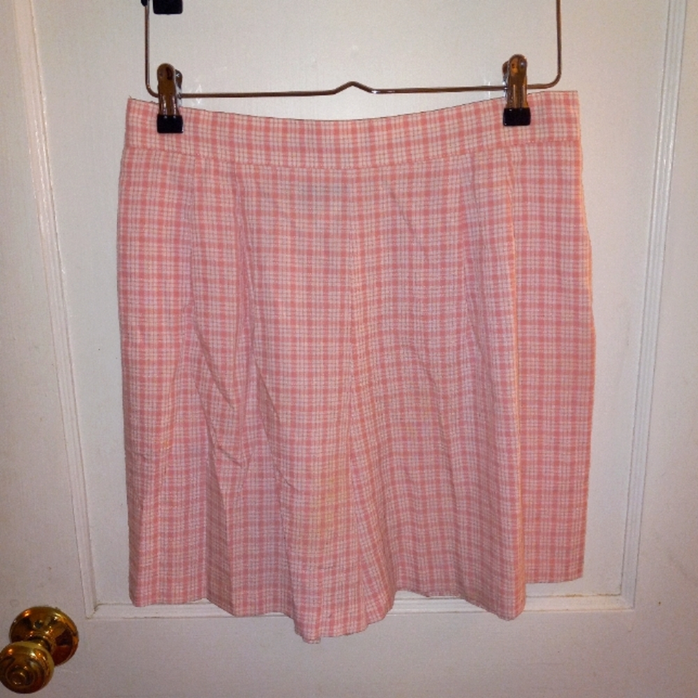 Vintage pink lightweight Gingham shorts